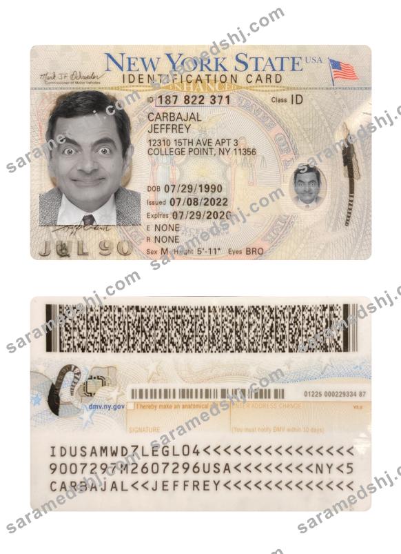 USA New York ID card 2022-present